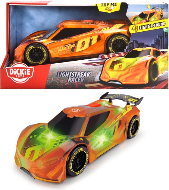 Samochód wyścigowy Dickie Toys Speed Car Flash Light Racer z efektami dźwiękowymi i świetlnymi 20 cm (SBA203763002) - Zdjęcie 5 Samochód wyścigowy Dickie Toys Speed Car Flash Light Racer z efektami dźwiękowymi i świetlnymi 20 cm (SBA203763002) - obraz 5