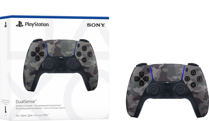 Бездротовий геймпад Sony PlayStation Dualsense Grey Camo для PS5/PS5 Pro/PS5 Digital Edition - зображення 3