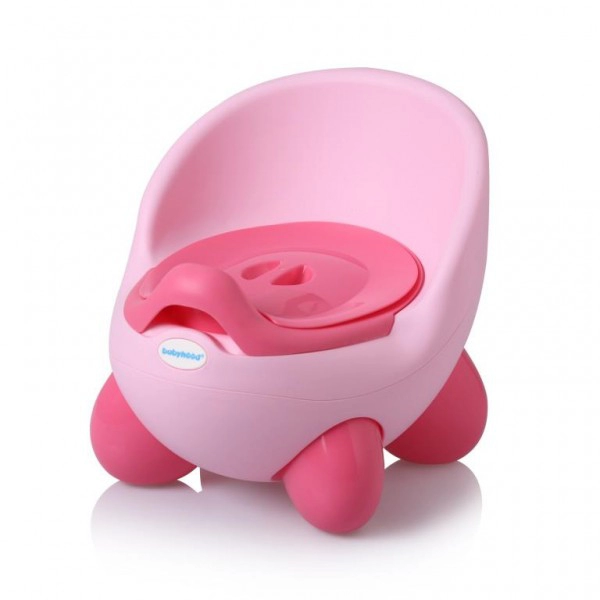 Горщик дитячий Babyhood Кью Кью антиковзаючий рожевий (BH-105LP) - Фото 1 Горщик дитячий Babyhood Кью Кью антиковзаючий рожевий (BH-105LP) - зображення 1