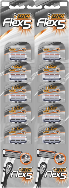 Бритва BIC Flex 5 10 шт (3086123691704) - зображення 1