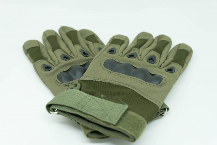 Тактичні рукавички, захисні, військові рукавички L Олива - зображення 1