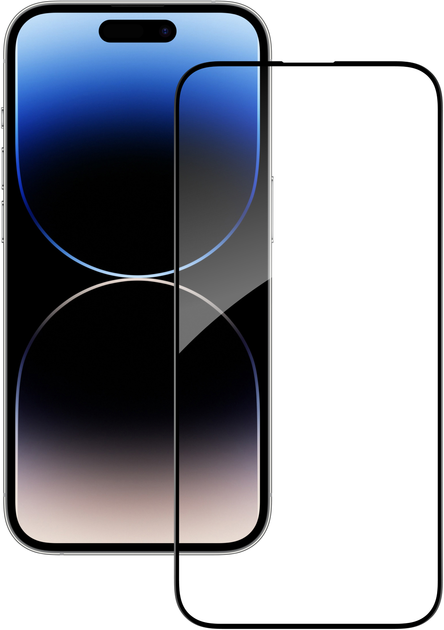 Защитное стекло ACCLAB Full Glue для Apple iPhone 14 Pro Max Black ...