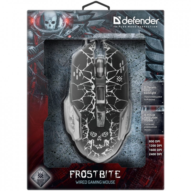 Мышка Defender FrostBite GM-043 USB Black (52043) - изображение 5