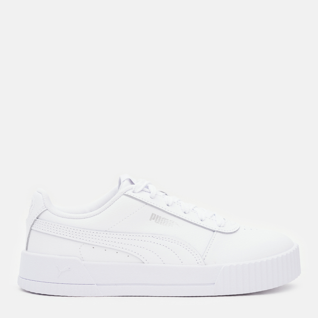 Акція на Жіночі кеди низькі Puma Carina L 37032502 40.5 (7) 26 см White-Silver від Rozetka