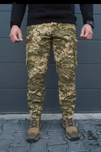 Зимние тактические штаны пиксель военные р 48 - изображение 1