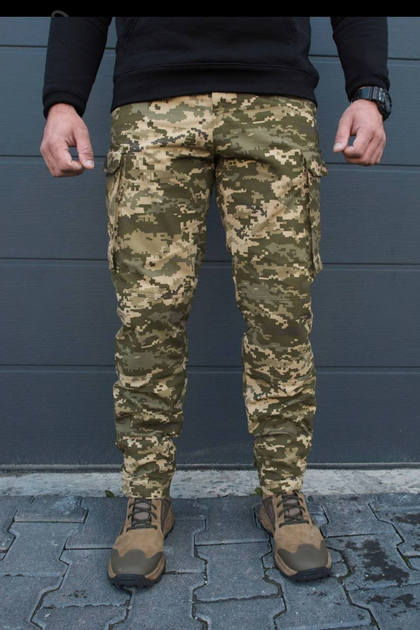 Зимние тактические штаны пиксель военные р 50 - изображение 1