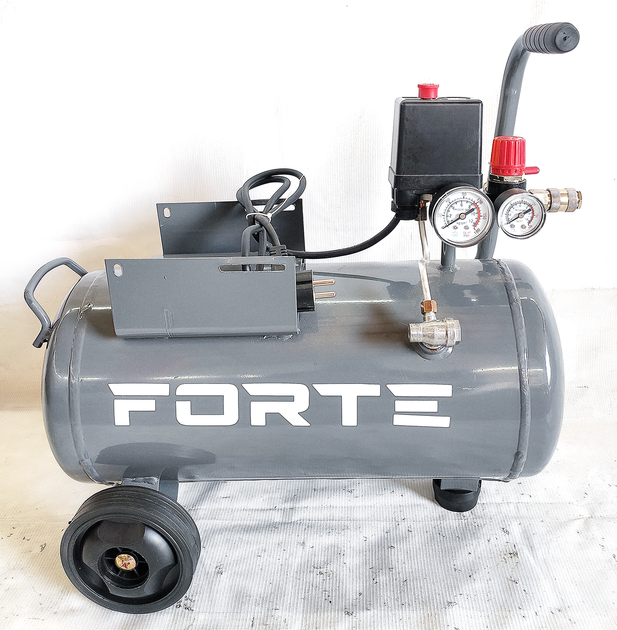 Ресивер в сборе для компрессора 24л Forte FL-2T24N (с колесами ...