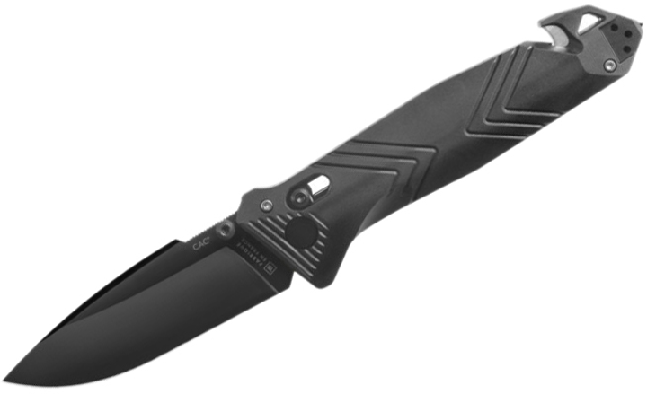Нож Tb Outdoor CAC Nitrox PA6 стропорез штопор стеклобой Черный (11060061) - изображение 1