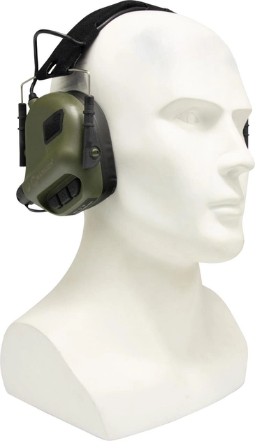 Навушники активні тактичні протишумні EARMOR M31 складні хакі - зображення 1
