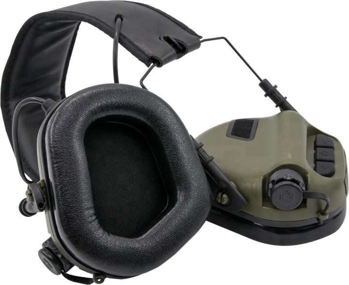 Наушники активные тактические противошумные EARMOR M31 складные хаки - изображение 4