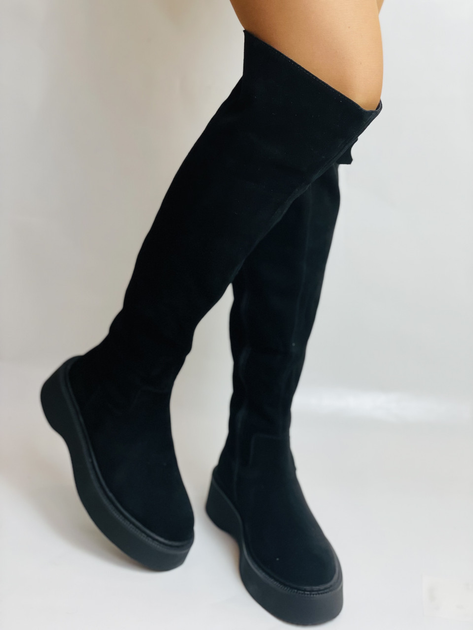 Зимние женские ботфорты Farinni 36 Чёрные 2711 – Оригинальная обувь ...