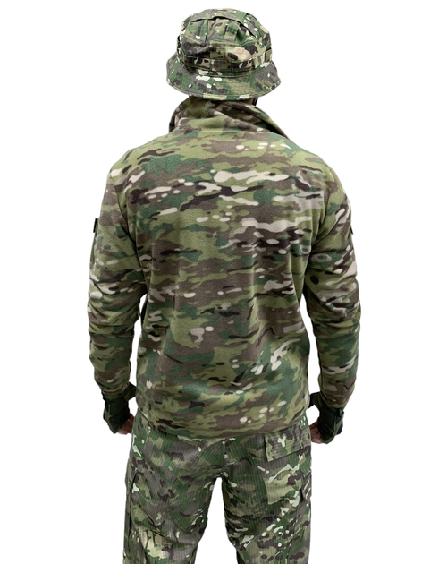 Тактическая флисовая кофта Мультикам ВСУ военная мужская размер 46 - изображение 2