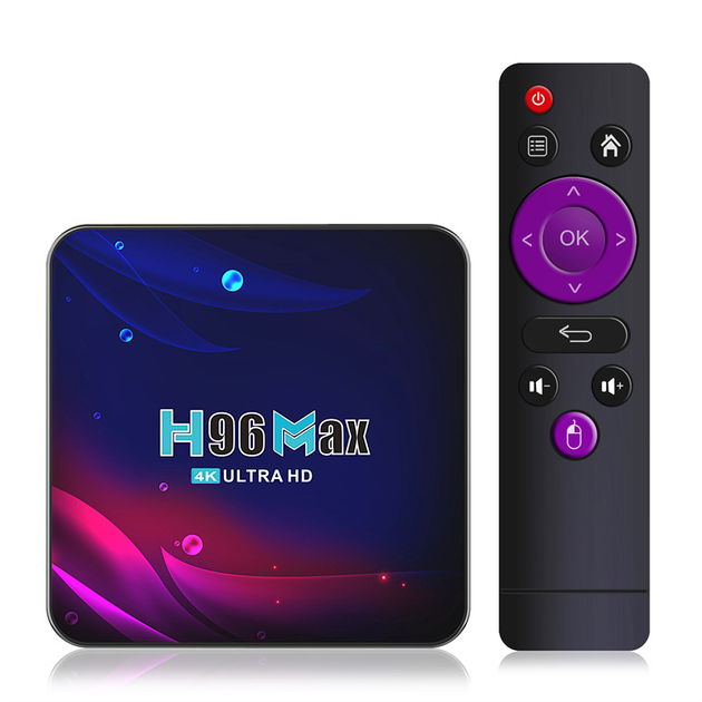 Смарт ТВ приставка Android SmartTV Box 4К H96 MAX V11 4/32ГБ WIFI+BT 5 ...