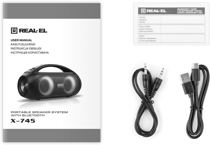Акустична система Real-El X-745 Black (EL121600012) - зображення 12