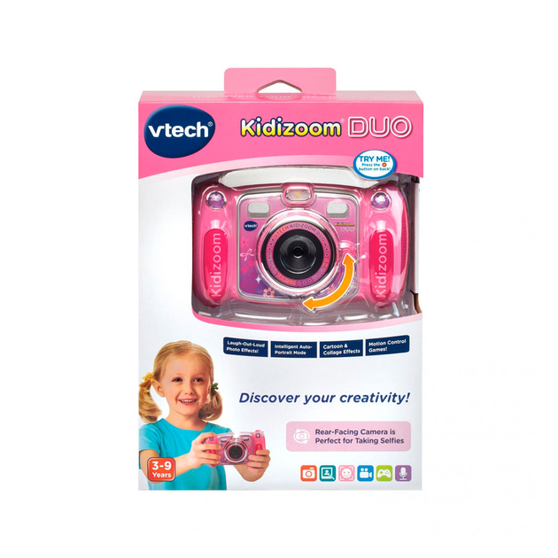 Pink vtech kidizoom duo hot sale camera