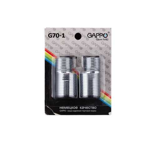Ексцентрики GAPPO G70-1, довжина 5 см, хром - изображение 2