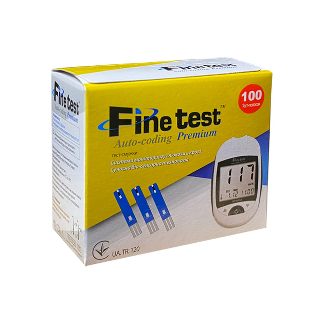 Тест-смужки Файнтест для глюкометра Finetest Avto-coding Premium Infopia 100 шт. - зображення 2
