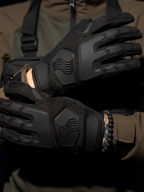 Тактические перчатки BEZET 6254 L Черные (2000093212197) - изображение 1