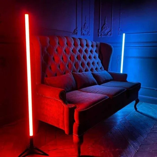 Кутовий RGB світильник на пульті керування 2 ШТУКИ Bohemia Stand Light 1.2м, лампа-торшер з різнобарвним світлом 220В - зображення 9