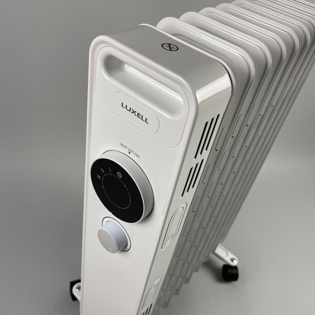 Масляный обогреватель Luxell LUX-1225s 2000W 9 секций, 25 м² белый ...