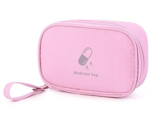 Аптечка сумка органайзер для медикаментов для путешествий для дома 17х11х6 см (473266-Prob) Розовая - изображение 1