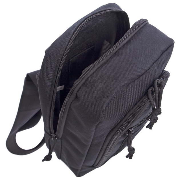 Тактический рюкзак с одной лямкой SILVER KNIGHT Сумка слинг Полиэстер (YQS-224) Черный - изображение 2
