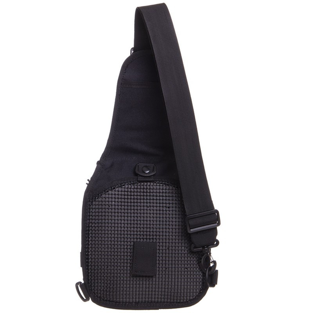 Тактичний рюкзак з однією лямкою SILVER KNIGHT Сумка слінг Поліестер 30 х 23 х 15 см (YQS-099) Чорний - зображення 2