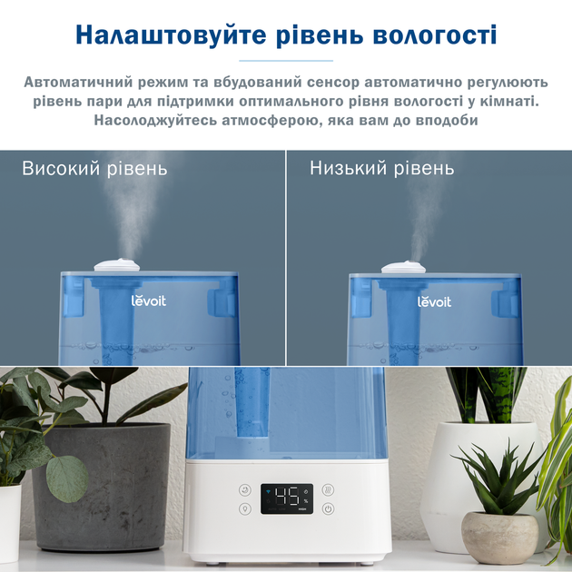 Зволожувач повітря з дистанційним керуванням Levoit CLASSIC 300S Blue - изображение 9