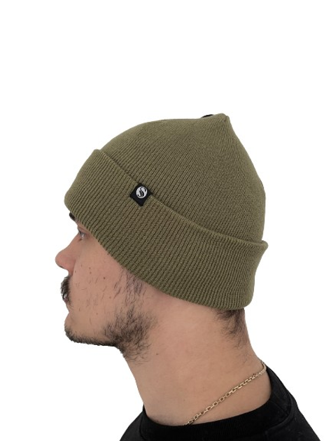 Зимова шапка хакі німецького бренду Stark Soul®, акрил, підкладка фліс, універсальний розмір - зображення 1
