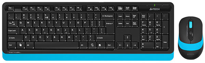 Комплект беспроводной A4Tech FG1010S Black-Blue (4711421965002) – фото ...