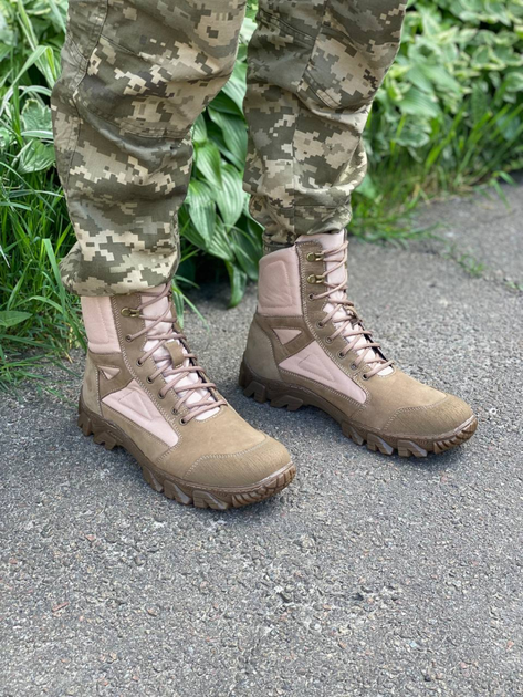 Берцы мужские тактические ShoesBand Песочные Натуральный сверхпрочный нубук 45 (29,5 см) (S84151) - изображение 2