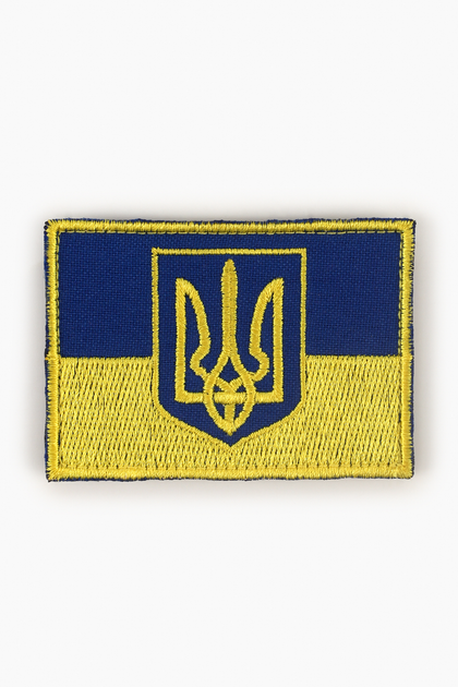 Шеврон Прапор з гербом жовто-блакитн 7 х 5 см (2000989091486) - зображення 1