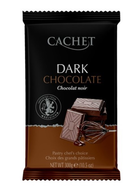 Чорний шоколад Cachet Dark Chocolate 54% какао 300 г – купить в Украине ...