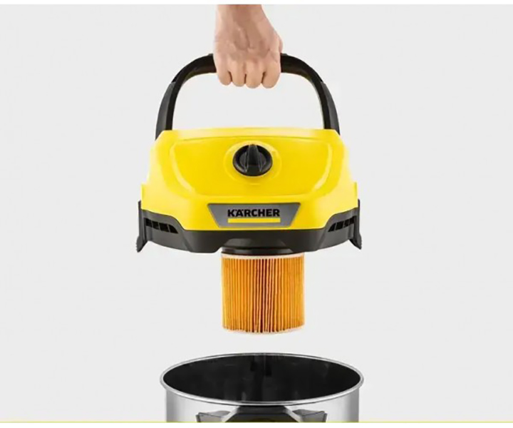 Пылесос профессиональный Karcher WD 3 S Premium inox 1000 Вт с ...