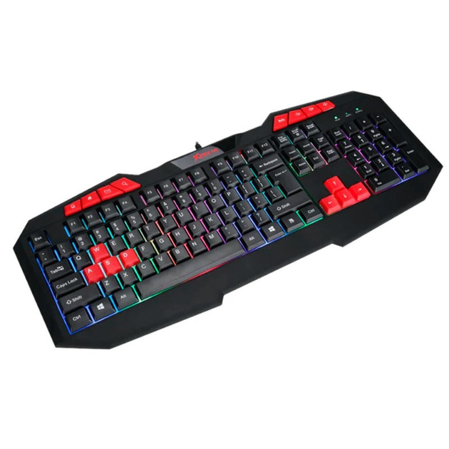 Игровой набор 2в1 XTRIKE ME MK-503 (UA/RU/ENG раскладка/RGB подсветка) Комплект клавиатура и мышь Black - изображение 4