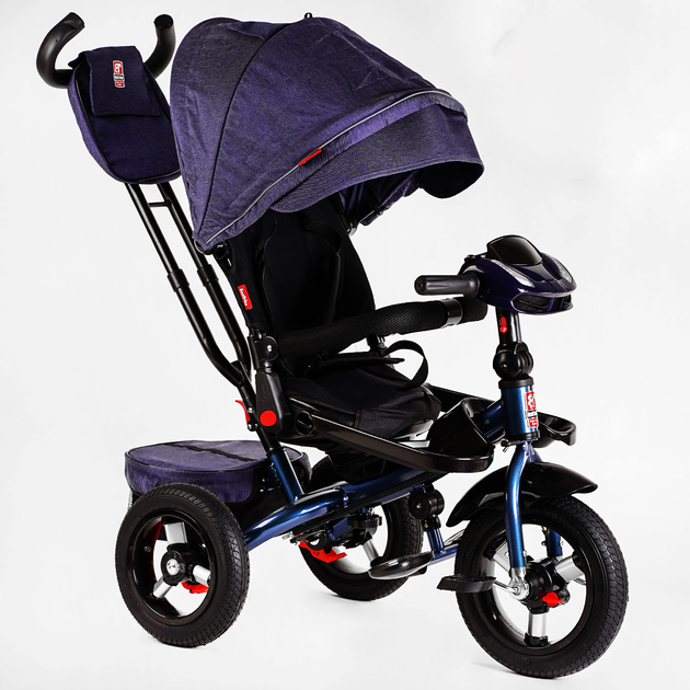 Велосипед-коляска 3-х колесная Best Trike фара, звук, пульт. Violet ...
