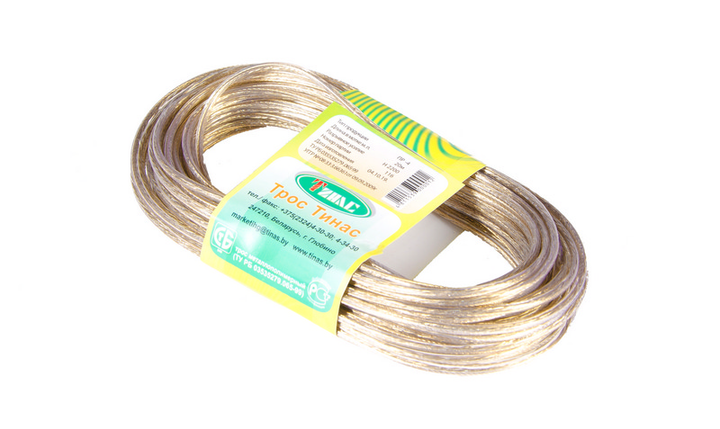 Трос в оплетке ГОСПОДАР Ø4.0 мм 20 м 92-0402 – фото, отзывы ...