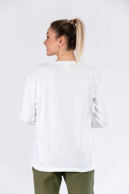 Longsleeve damski Champion 110994-WW001 M Biały (8056426111877) - obraz 2