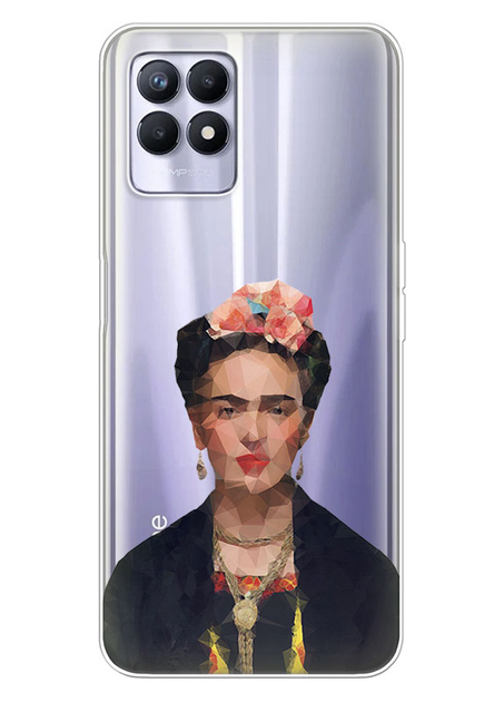 Прозорий силіконовий чохол iSwag для Realme 8i з малюнком - Фріда Кало ...