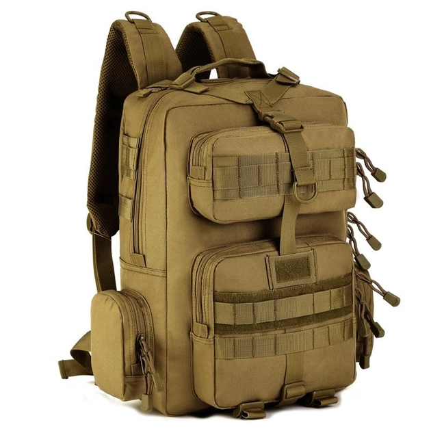 Рюкзак тактический военный штурмовой Protector plus S431 30л с системой Molle coyote brown - изображение 1
