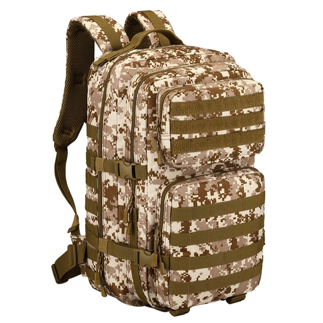 Рюкзак тактический военный штурмовой Protector plus S458 45л с системой Molle desert digital камуфляж - изображение 1