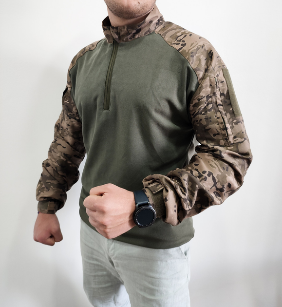 Тактическая рубашка UBACS LeRoy цвет – мультикам+олива (46) - изображение 1