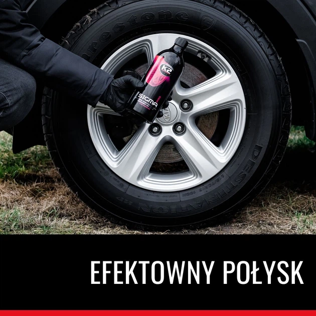 K2 Sigma Pro środek do nabłyszczania i pielęgnacji opon 1 l D1101 (K20538) - obraz 5