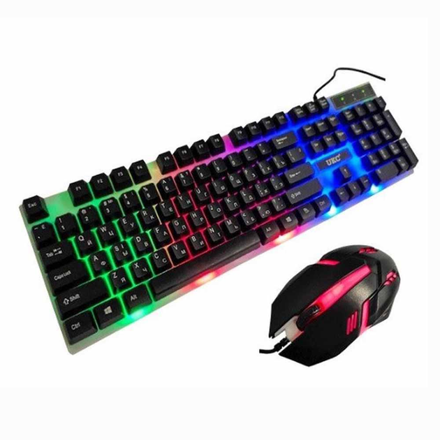 Компьютерная игровая клавиатура Gaming G21B с подсветкой и мышкой с USB интерфейсом - изображение 2