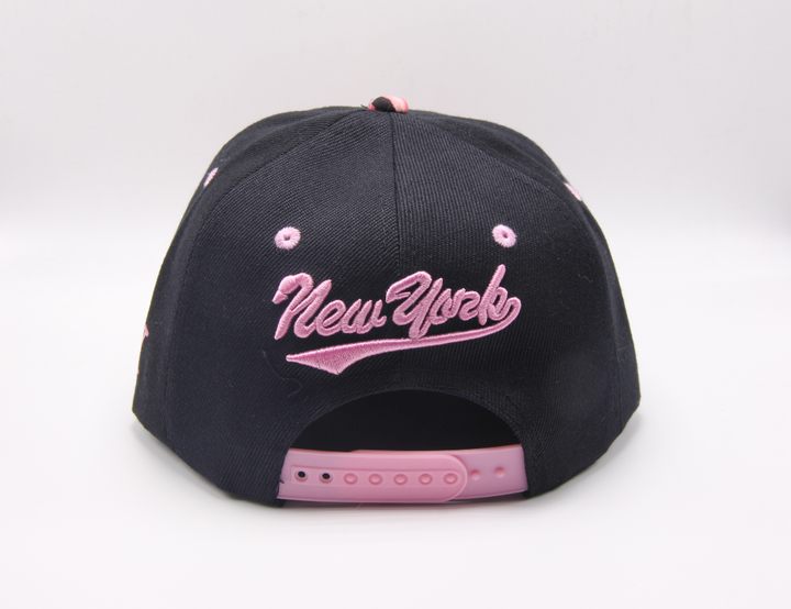 Кепка дитяча M&JJ NY (Snapback) Чорний-Рожевий (4000) - Фото 3 Кепка дитяча M&JJ NY (Snapback) Чорний-Рожевий (4000) - зображення 3