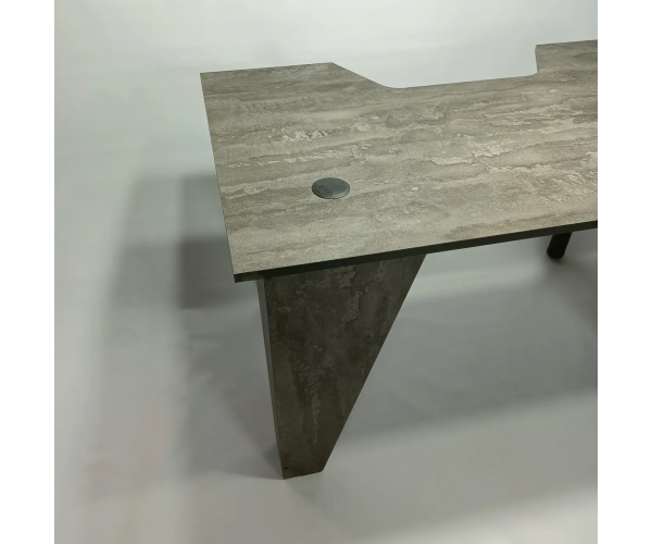 Стіл комп'ютерний геймерський ігровий DROM Square Iron Stone + Підставка для системного блоку - зображення 4
