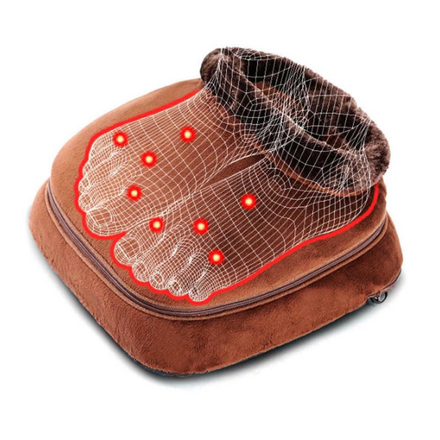 Электрическая грелка с массажером для ног 2в1 E-Warmer Massager Insoles .