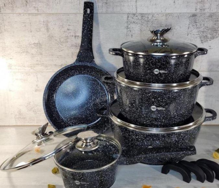 Набор посуды с гранитным антипригарным покрытием Higer+Kitchen (3 ...