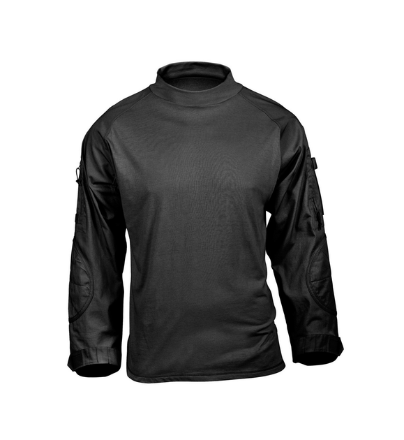 Тактическая рубашка Rothco Tactical Airsoft Combat Shirt черный S 2000000096445 - изображение 2