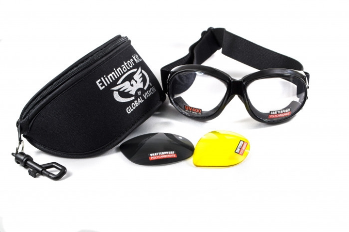 Окуляри захисні зі змінними лінзами Global Vision Eliminator Kit - зображення 1